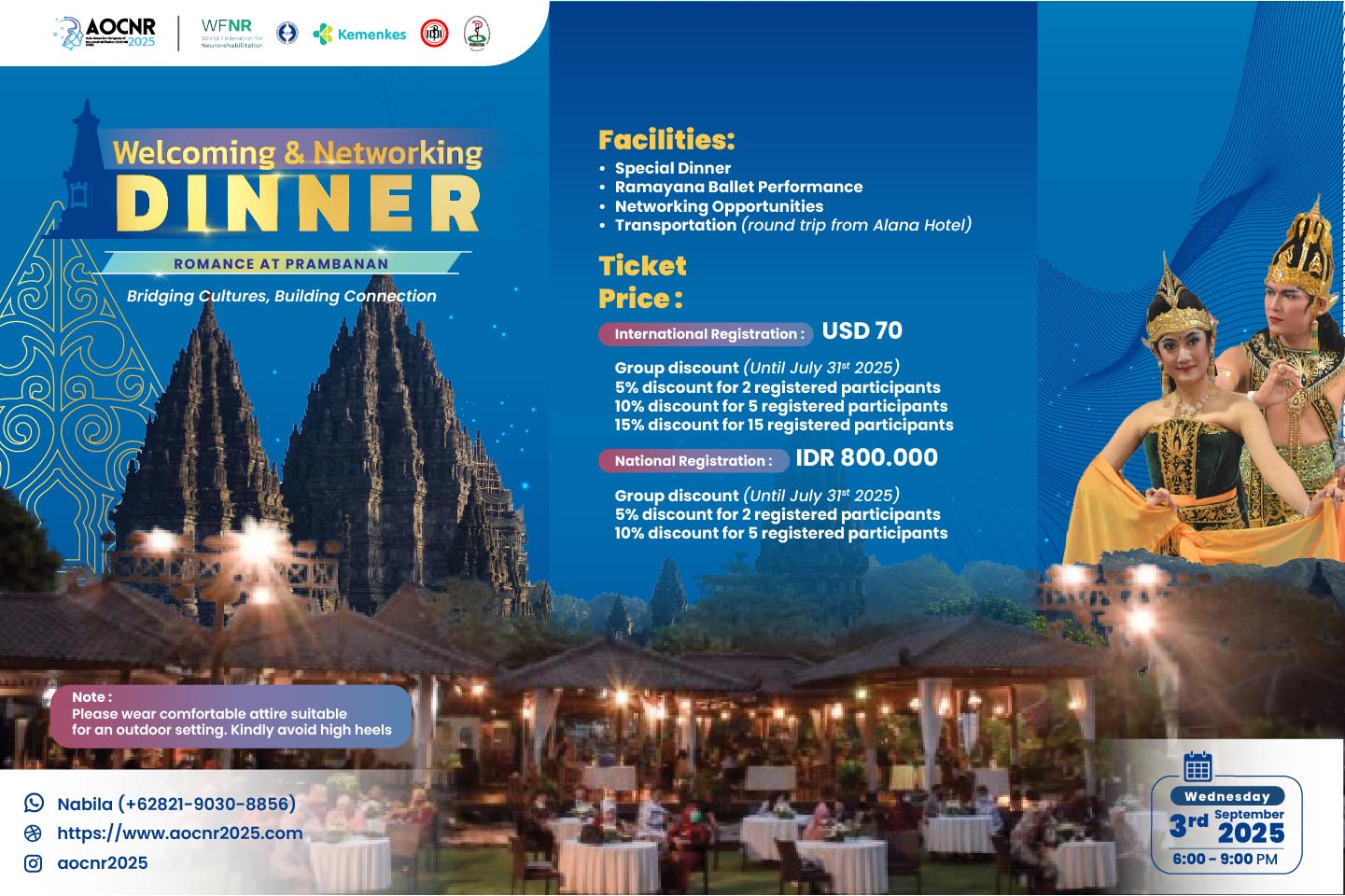 Welcoming & Networking Dinner